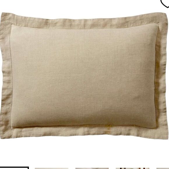 Pair Pottery Barn Flax Linen Shams-Standard size - Picture 1 of 6